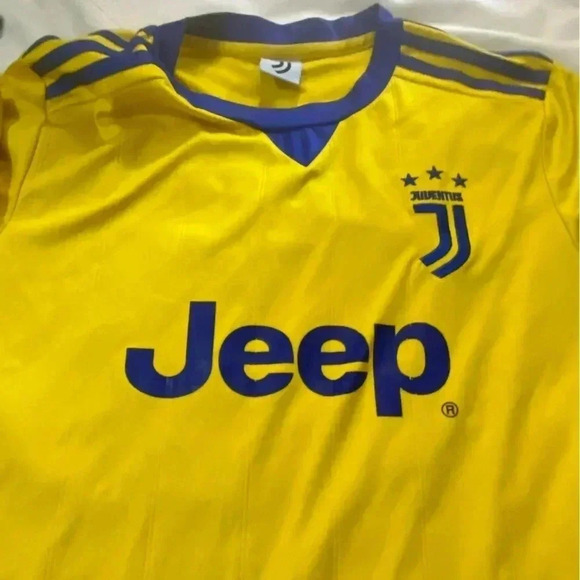 Juventus Jeep yellow men’s soccer jersey size XL blokecore  sporty athlesure - Picture 4 of 7